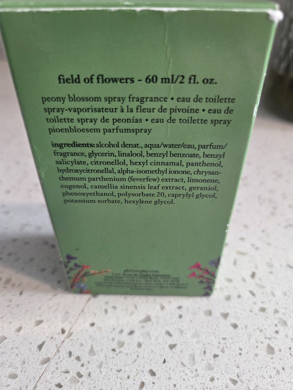 Philosophy field of flowers peony blossom box - Picture 2 of 3
